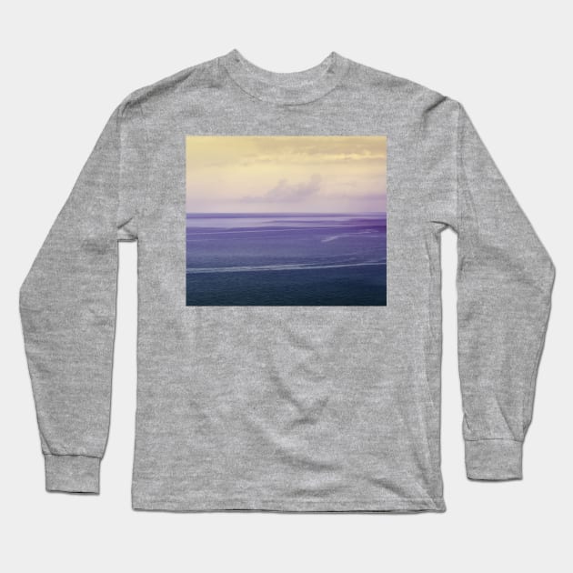 Stormy sea purple hue Long Sleeve T-Shirt by chiaravisuals